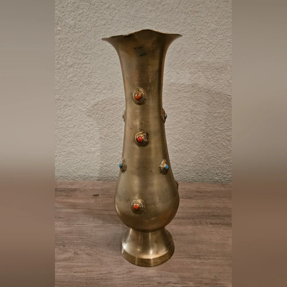 Middle East Brass Vase